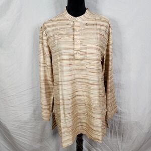 New‎ w/tag FABINDIA Size 38 Medium Handwoven Silk Blend Kurta India Formal Shirt